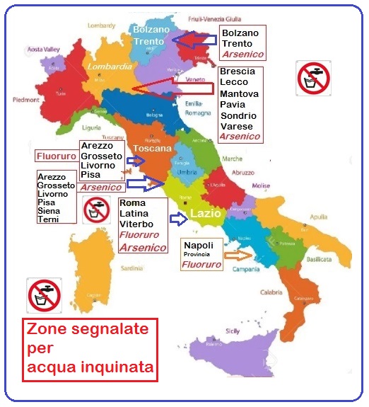 Piantina Italia zone inquinate