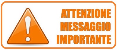 attenzione messaggio importante